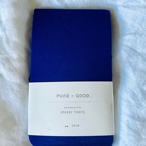 Cobalt blue tights by Anthropology